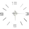 vidaXL Orologio da Parete 3D Design Moderno Argento 100 cm XXL