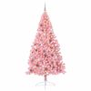 vidaXL Albero di Natale artificiale con luci integrate Rosa 240 cm PVC