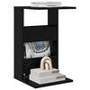 vidaXL Tavolo laterale Rovere Nero 40 x 35 x 60,5 cm Legno multistrato