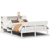 vidaXL Letto Libreria senza Materasso Bianco 150x200 cm Legno di Pino