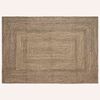 vidaXL Tappeto da Area Naturale e Nero 160 x 230 cm Juta
