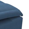 vidaXL Chaise Longue Massaggi Cuscino a Rullo Blu in Tessuto