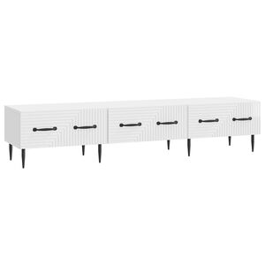 vidaXL Mobile TV Bianco Lucido 147 x 34,5 x 30 cm Legno ingegnerizzato