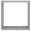 vidaXL Mensole Parete a Cubo 4 pz Grigio Sonoma 30x15x30 cm
