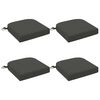 vidaXL Cuscini per sedile a 4 pezzi SOEST 4 pz 100% Poliestere