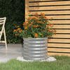 vidaXL Vaso Giardino Acciaio Zincato 40x40x36 cm Argento