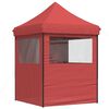 vidaXL Tenda Party Borgogna 200 x 200 x 306 cm Tessuto Oxford