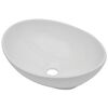 vidaXL Set Mobili da Bagno 2 pz Ceramica Bianco