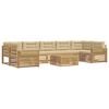 vidaXL Set di divani da esterno 8 pz Bianco e Beige