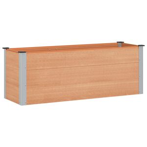 vidaXL Letto rialzato da giardino Marrone 150 x 50 x 54 cm