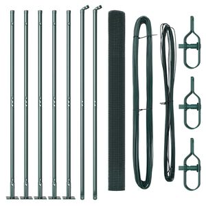 vidaXL Palo della recinzione Verde