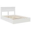 vidaXL Letto con Contenitore Bianco 140 x 200 cm Legno multistrato