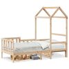 vidaXL Dormeuse con Tetto 80x200 cm in Legno Massello di Pino