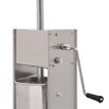 vidaXL Insaccatrice Manuale Argento 15 L in Acciaio Inossidabile