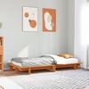 vidaXL Letto senza Materasso Marrone Cera 100x200 cm in Legno di Pino