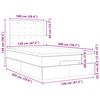 vidaXL Struttura Letto Pouf con Materassi 120x200 cm Velluto