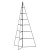 vidaXL Albero di Natale Decorativo in Metallo Nero 140 cm