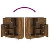 vidaXL Credenza Rovere Fumo 60x30x70 cm in Legno tecnico