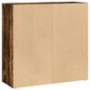 vidaXL Libreria Rovere Fumo 80x30x77 cm in Legno Multistrato