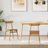 vidaXL Sedia da pranzo 2 pcs Naturale Legno Massello