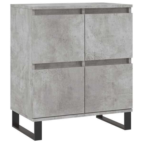 vidaXL Credenza Grigio Cemento 60x35x70 cm in Legno Multistrato
