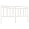 vidaXL Testiera per Letto Bianca 206x4x100cm in Legno Massello di Pino