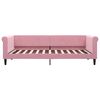 vidaXL Divano Letto Estraibile con Cassetti Rosa 90x200 cm Velluto