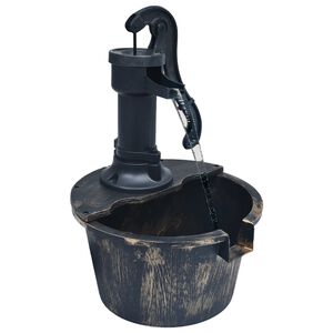 vidaXL Fontana da Giardino Barile con Pompa