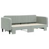 vidaXL Divano Letto con Letto Estraibile Grigio Chiaro 80x200 Velluto