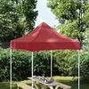 vidaXL Tetto per Tendone per Feste 2x2 m Rosso Borgogna 270 g/m&sup2;