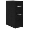 vidaXL Set di mobili per il bagno 22 x 44 x 61.5 cm Rovere Nero