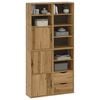 vidaXL Armadietti Laterali 4 pz ODDA 40x24x79 cm Legno Massello Pino