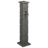 vidaXL Tanker da giardino Antracite 26 x 26 x 101 cm PE
