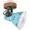 vidaXL Lampada a Parete 25 W Blu Anticato 11,5x11,5x25 cm E27