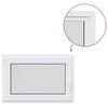vidaXL Finestra per Soffitta RISOR 95 x 50 cm PVC e vetro trasparente