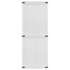 vidaXL Porta Corona Bianco 80 x 210 cm Legno multistrato