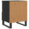 vidaXL Armadietto per letto con cassetto Rovere Nero 40 x 35 x 50 cm