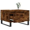 vidaXL Tavolino da Salotto Rovere Fumo 55x55x36,5 cm Legno Multistrato