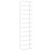 vidaXL Portasciugamani Bianco 24x12x96 cm in Acciaio