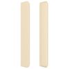 vidaXL Testiera ad Orecchio Crema 203x23x118/128 cm in Tessuto