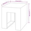 vidaXL Sgabelli in Cemento 2pz 35x40x40 cm