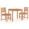 vidaXL Set da Pranzo per Giardino 3 pz in Legno Massello di Teak