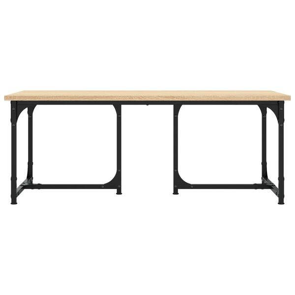 vidaXL Tavolino da Salotto Rovere Sonoma 90x50x35 cm Legno Multistrato