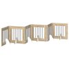 vidaXL Cancello per cani pieghevole con supporti 6 pz Rovere Sonoma