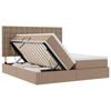 vidaXL Letto con contenitore e LED Cappuccino 180 x 200 cm
