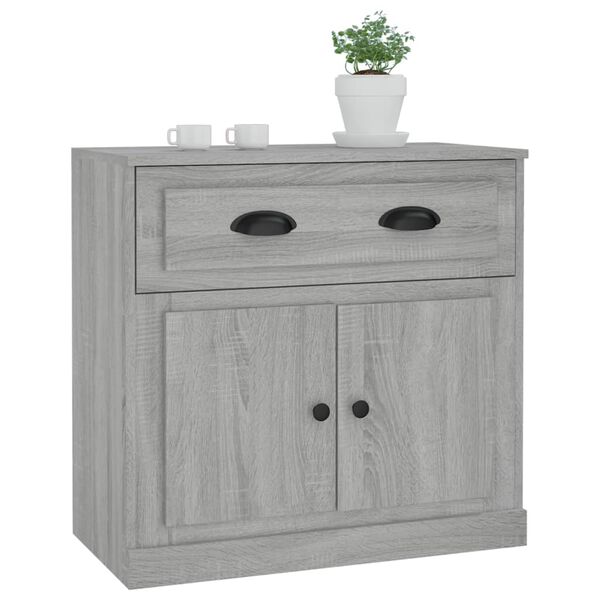 vidaXL Credenza Grigio Sonoma 70x35,5x67,5 cm in Legno Multistrato