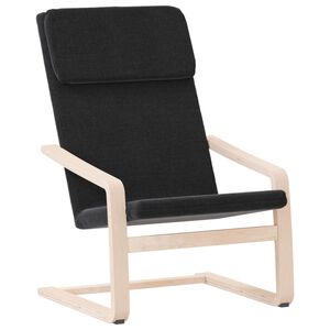 vidaXL Sedia Relax Nera in Tessuto