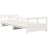 vidaXL Dormeuse senza Materasso Bianca 90x200 cm Legno Massello Pino