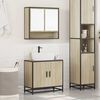 vidaXL Set Mobili da Bagno 2 pz Rovere Sonoma in Legno Multistrato