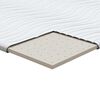 vidaXL Topper per materasso Bianco 140 x 200 x 5.5 cm Tessuto a maglia